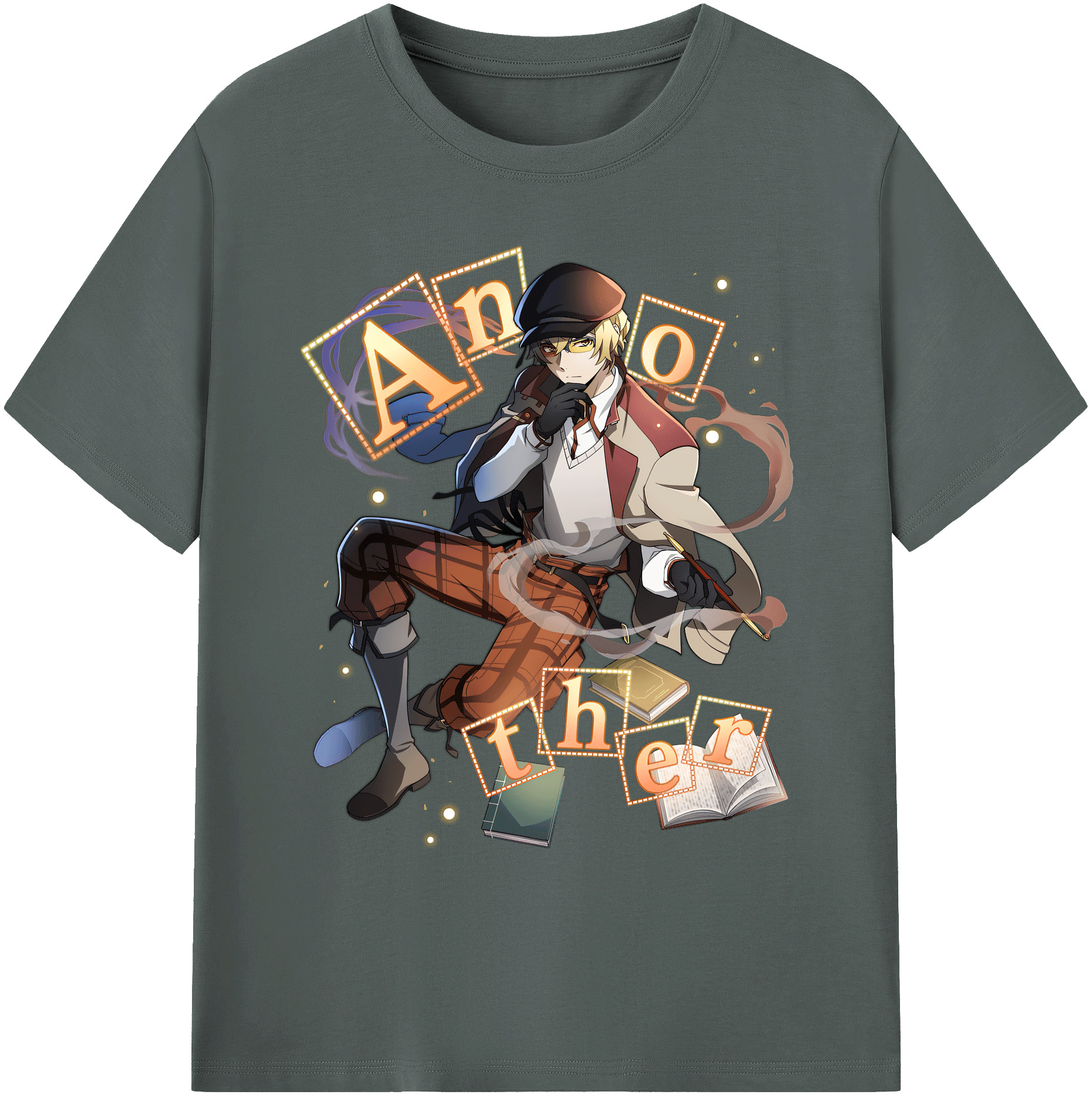 （画像用） 文豪ストレイドッグス Bungo Stray Dogs 綿100％ メンズ半袖Tシャツ｜肌触りやわらか＆通気性